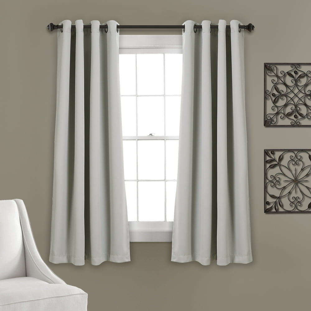 Lush Decor Insulated Grommet Solid Color 100 Polyester Blackout Room Darkening Window Curtain