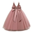 Toddler Girls Sleeveless Solid Color Tulle Bowknot Princess Pageant toddler-girls-sleeveless-solid-color-tulle-bowknot-princess-pageant