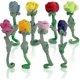 thumbnail image 1 of Plush Rose Flower Bendable Stems Colorful Stuffed Rose Flower Toy Durable Roses Plush Bouquet Toy Rose Soft Flower Toys Gift For Kids Baby Girl Toddle, 1 of 5