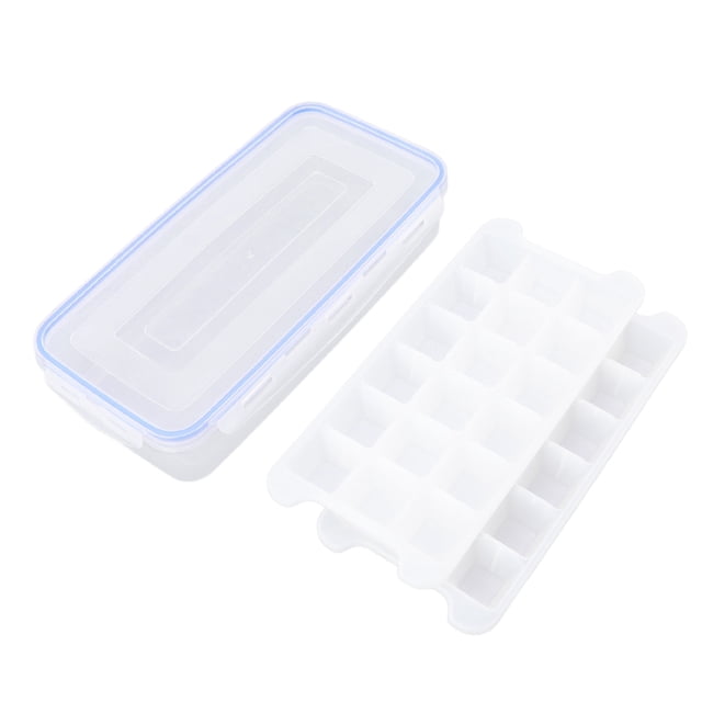 Bandeja de silicona para cubitos de hielo, bandeja para cubitos de hielo de 1,7 l, bandeja para cubitos de hielo para el hogar, accesorio para hacer hielo con tapa, mejore su experiencia