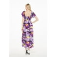 thumbnail image 3 of Women's Hawaiian Maxi Ruffle Sleeve Dress Sunset Purple, 3 of 5