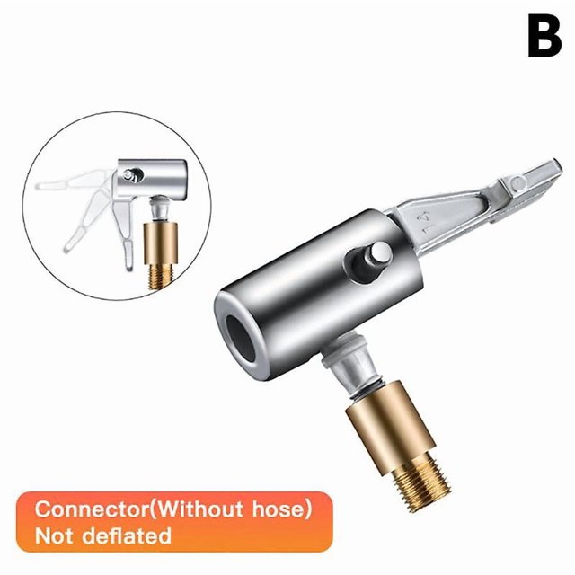 Portable Tire Nozzle Clamp Inflatable Pump Connector Car Tire Air Chuck Inflator Compressor Can Be Deflated Valve Adapter