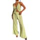 thumbnail image 2 of Mujeres Verano 2 Piezas Conjuntos, Tie-Up Tops sin mangas chaleco y pantalones de cintura alta de pierna ancha Set, 2 of 5