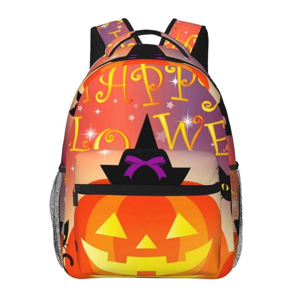Balery Halloween Mochila Escolar Impresa, Mochila Ligera para Viajes Casual, Mochila Duradera y Cómoda Multifuncional, Mochila para Laptop-One Size
