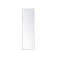 thumbnail image 1 of Elegant Decor MR4081WH 18 x 60 in. Metal Frame Rectangle Mirror, White, 1 of 4
