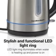 thumbnail image 2 of Hamilton Beach Stainless Steel Electric Kettle, Tea & Water Kettle with LED Light Ring, 1.7L, 2 of 8