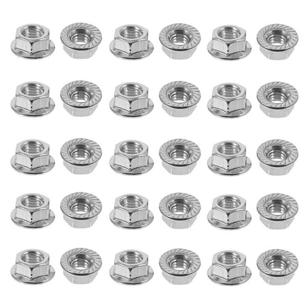 

Nut Flange Hex Steel Lock Nuts Stainless Inserts Serrated Metric Hexagonal M8 Hexagon Head Sealing Locking