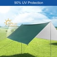 thumbnail image 2 of Rain Fly Tarp Camping Tent Footprint Ground Cloth Backpacking Tarp Camping Sunshade, 2 of 7