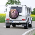thumbnail image 7 of Kll Dog In Lavender Flowers Tire Cover,Universal Wheel Tire Cover For Trailer, Rv, Suv, Truck,Camper And Many Vehicle,(16 Inch), 7 of 7