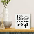 thumbnail image 4 of Zomyto 5x5 Inches Wooden Box Sign, Tea is a Hug, Rustic Decorative Signage for Home, Office, Gift, 4 of 5