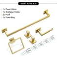 thumbnail image 7 of 5 Pieces Bathroom Hardware Accessories Set Towel Bar Set Wall Mounted,Stainless Steel, 7 of 7