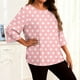 thumbnail image 2 of TaTaai Long Sleeve Gradient Top for Plus Size, Women's Casual T-Shirt Blouse, Round Neck Loose Fit, Soft Home Wear, All Seasons Everyday Attire Gift, 2 of 6