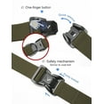 thumbnail image 3 of Fabio Valenti Men Belt, Belt,1.5 inch Stretch Nylon Golf Belt with Heavy Duty Seatbelt Buckle, 3 of 4