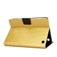 thumbnail image 6 of Glitter Folio Flip Case for Amazon Kindle Fire 7 12th Gen 2022, PU Leather Folding Stand Card Slots Cover with Multiple Viewing Angles Tablet Case Cover Auto Sleep/Wake Magnetic,Gold, 6 of 9