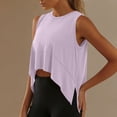 thumbnail image 5 of FAIWAD Women Athletic Tank Top Summer Sleeveless Yoga Workout Shirts Loose Flowy Cropped Tops Activewear, 5 of 9