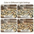 thumbnail image 7 of ODIKA Geometric Knot Motif Angular Mid Century Cream Checkered Abstract for Dining Room, Under Table, Office, Non-Slip Chair-Friendly Floor, 7 of 7