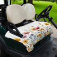 thumbnail image 2 of Golf Cart Seat Covers for 2 Seater,Spring Floral Soft Microfiber Cart Seat Towel Blanket,Colorful Pastoral Flowers Elegant Absorbent Breathable Non Slip Bench Seats Protector for Golf Course 51"x31", 2 of 9