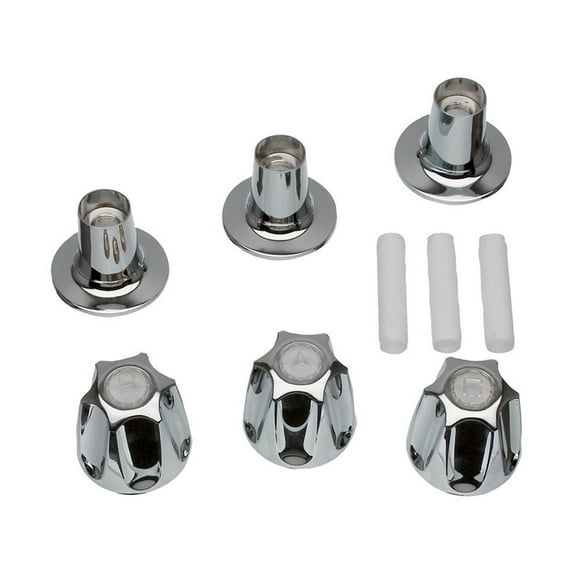 Danco 9D00081428 Chrome Tub/Shower 3-Handle Remodeling Trim Kit For Price Pfister Verve