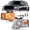 Clear Lens Chrome Housing, variant on KOJEM Projector Headlights for 2007-2014 Ford Expedition Clear Lens Black Housing Plastic