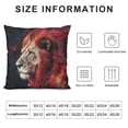 thumbnail image 5 of Orinice Lion Stars Graphic Decorative Throw Pillow Cover for Home Couch Living Room Bed Sofa - High-Quality Pillowcase 1PC 12x12in, 5 of 5