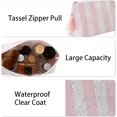 thumbnail image 3 of Makeup Bags for Purse,Small Clear Coated  Bags for Women Girls,  Travel Organizer Zipper Pouch Beach Vacation Essentials (White-), 3 of 6