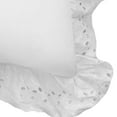 thumbnail image 4 of Fresh Ideas Ruffles Eyelet Collection, Pillow Shams, 1 Pack, White, 4 of 5