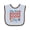 Blue and Chocolate, variant on Inktastic My Fourth of July Boys or Girls Baby Bib