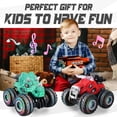 thumbnail image 7 of YCFUN RC Car for Kids, RC Monster Trucks for Boys with 360° Spins, Lights, Spray & 2 Batteries, RC Toy Gift for Boys Girls Ages 3-8 (Red), 7 of 7