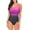 Purple, variant on Womens Color Block Print One Piece Swimsuits Athletic Training Swimwear Bathing Suits low Back Bathing Suits Athletic Modest Swimwear Up Swimwear Costume Swimsuit Padded Swimming Womens Sets Monokini