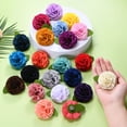 thumbnail image 4 of 24-Pack Lapel Pin for Men, 2.56" Handmade Flower Brooch Button Pins for Men Suits, Formal Boutonnieres for Gentleman/Wedding/Groom/Tuxedo/Corsage/Accessories [Navy], 4 of 7