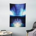 thumbnail image 1 of Basketball Tapestry, Basketball Arena Court with Fans And Competition Theme Game Excitement Print, Wall Hanging for Bedroom Living Room Dorm Decor, 40W X 60L Inches, Navy Black, by Ambesonne, 1 of 2