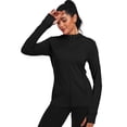 thumbnail image 5 of NELEUS Womens Hooded Athletic Jackets Workout Jacket Full Zip with Thumb Holes and Pockets,Black,US Size S, 5 of 8