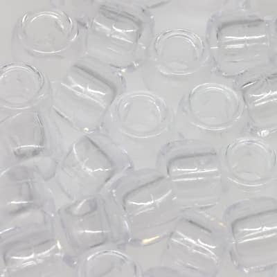 12 Packs: 580 ct. (6,960 total) Crystal Clear Pony Beads by Creatology - 6mm x 9mm