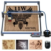 SCULPFUN S30 Ultra La/ser Engraver with Air Assist, 11W Output La/ser Cutter, 0.05 * 0.05mm Higher Accuracy La/ser Engraving Machine, 600 * 600mm Working Area La/ser Engraver for Wood and Metal