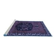 thumbnail image 2 of Ahgly Company Machine Washable Indoor Rectangle Persian Blue Traditional Area Rugs, 5' x 8', 2 of 4