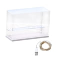 thumbnail image 3 of Caja de exhibición de protección a prueba de polvo de acrílico , estante organizador de pequeña sa de almacenamiento para juguetes de 2 niveles Zulema  Estuche de muestra, 3 of 8