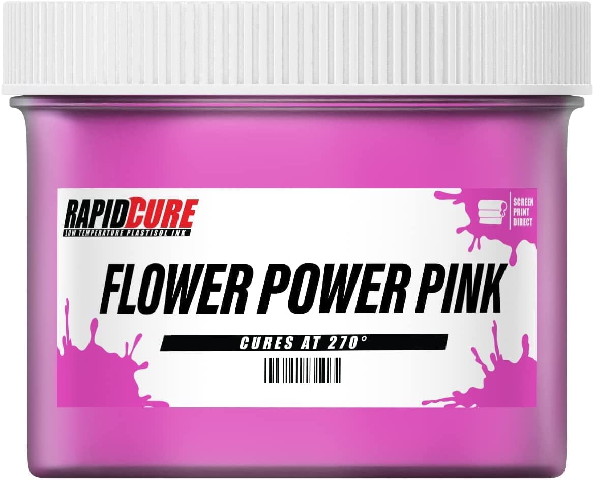 Rapid Cure Screen Printing Ink Pink Pint 16oz Plastisol Ink For