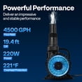 thumbnail image 3 of Bomba de agua sumergible VIVOHOME 220W 4500GPH para Koi Pond, 3 of 7