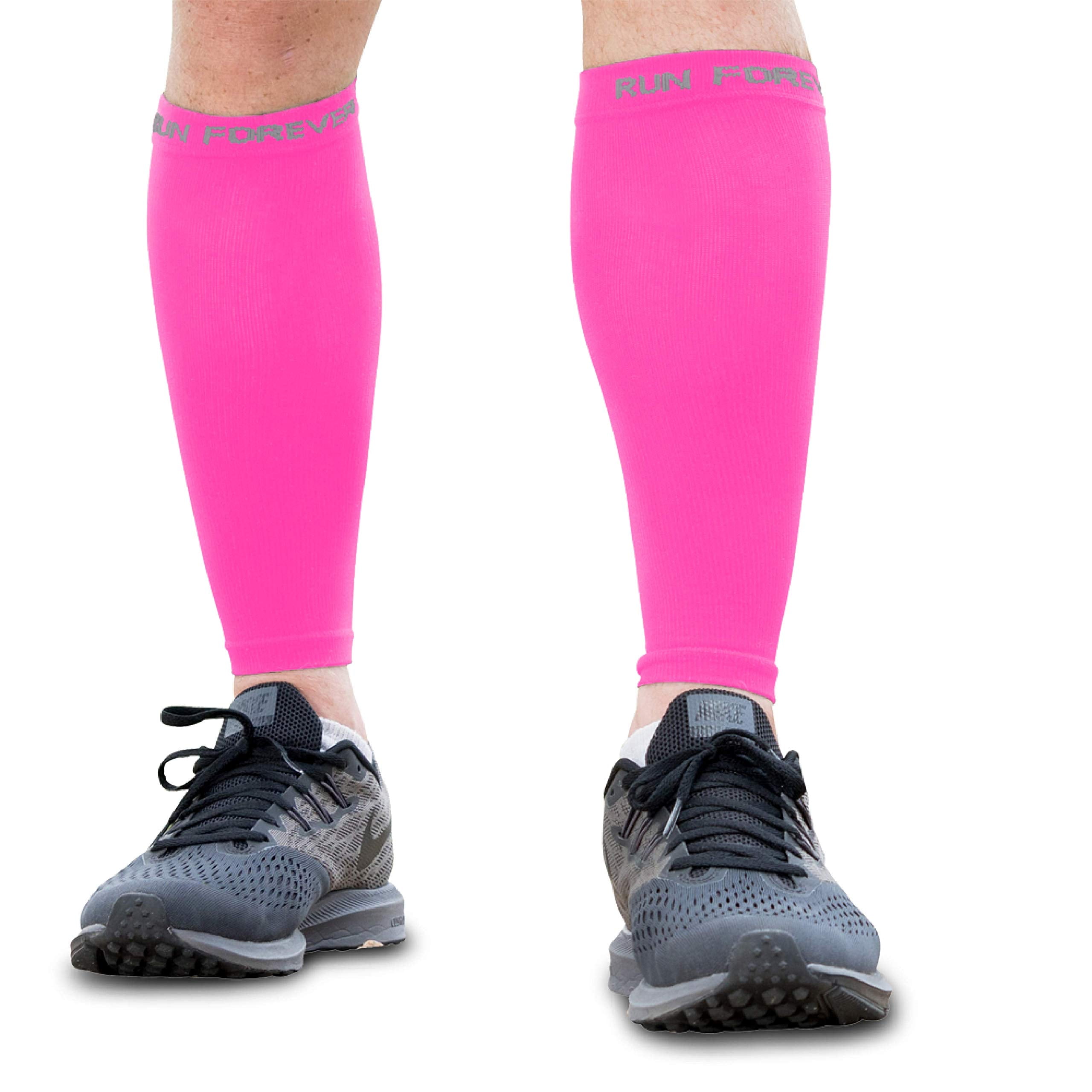 Vært for Jeg mistede min vej syg Run Forever Sports Calf Compression Sleeves Pink, Size X-Large - Walmart.com