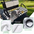 thumbnail image 5 of Golf Cart Seat Covers for 2 Seater, Sunflowers Cow Soft Microfiber Cart Seat Towel Blanket, Farm Animal Black Buffalo Plaid Absorbent Breathable Non Slip Bench Seats Protector for Golf Course 51"x31", 5 of 9