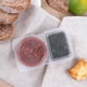 thumbnail image 2 of Double Compartment Condiment Container with Lids - 3 Oz 2 Compartment Snack Containers Reusable Sauce Containers 25PCS, 2 of 5