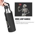 thumbnail image 2 of ALAZA Skull with Roses on Hand Water Bottle Insulated Flask Stainless Steel Straw Lid 20 oz, 2 of 6