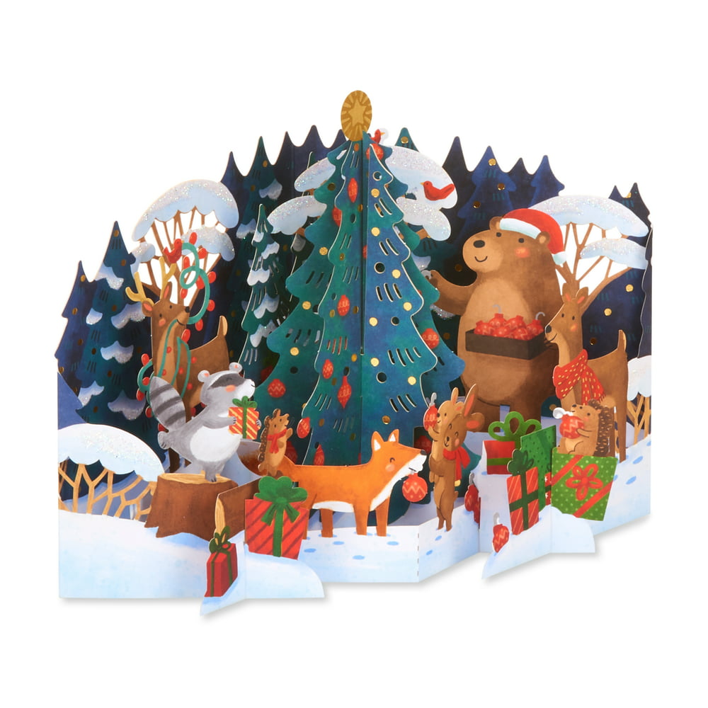 American Greetings Magic Moments Christmas Pop-Up Card (Christmas Tree