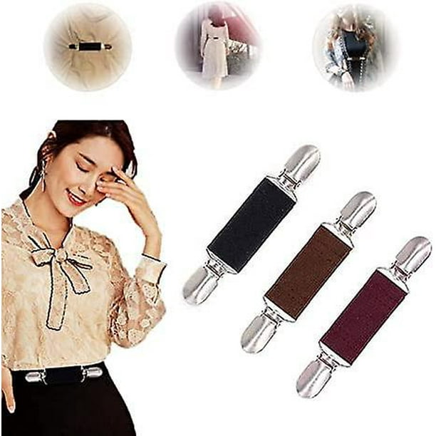 3pcs Fashion Elastic Clothespin - Fit Dress Cinch Clips Set For Sweaters,  Shawls, Dresses, Cardigans, Suits, Jackets 