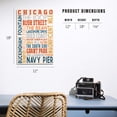 thumbnail image 5 of Chicago, Illinois, Typography (#2) Birch Wood Wall Sign (12x18 Rustic Home Decor, Ready to Hang Art), 5 of 5