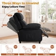 thumbnail image 3 of Korser Silla Recliner Manual con Bolsillos Laterales,Sillón Reclinable para Adultos para Sala de Estar, Pequeña Recliners para Espacios Pequeños,Lino, Negro, 3 of 7