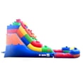 thumbnail image 5 of Pogo Crossover Inflatable Water Slide with Blower, Building Block 15 Foot Kids Waterslide, 5 of 6