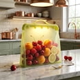 thumbnail image 3 of ITPCINC Reusable Silicone Food Storage Bags, 1 Gallon Leakproof Freezer & Microwave Safe Reusable Bags, BPA-Free Stand-Up Silicone Bags, Lemon Yellow, 3-Pack, 3 of 5