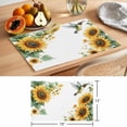 thumbnail image 6 of Summer Hummingbird Placemats Set of 2, Sunflower Leaves Vintage Farmhouse Non-Slip Place Mats Washable Table Mats for Kitchen Dining Table Decorations Indoor/Outdoor, 6 of 9