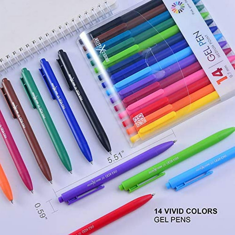 Erasable Gel Pens, 15 Colors Lineon Retractable Erasable Pens